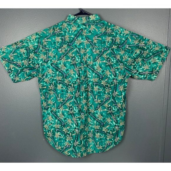 BUGLE BOY COMPANY Hawaiian Sz. L Men's Short Sleeve Shirt - Picture 5 of 10